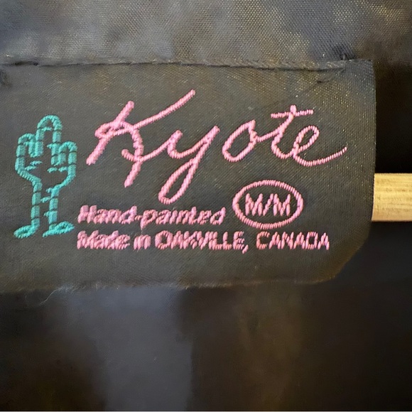 Vintage Kyote Hand-Painted Teddy Bear Print Vest - Picture 6 of 8